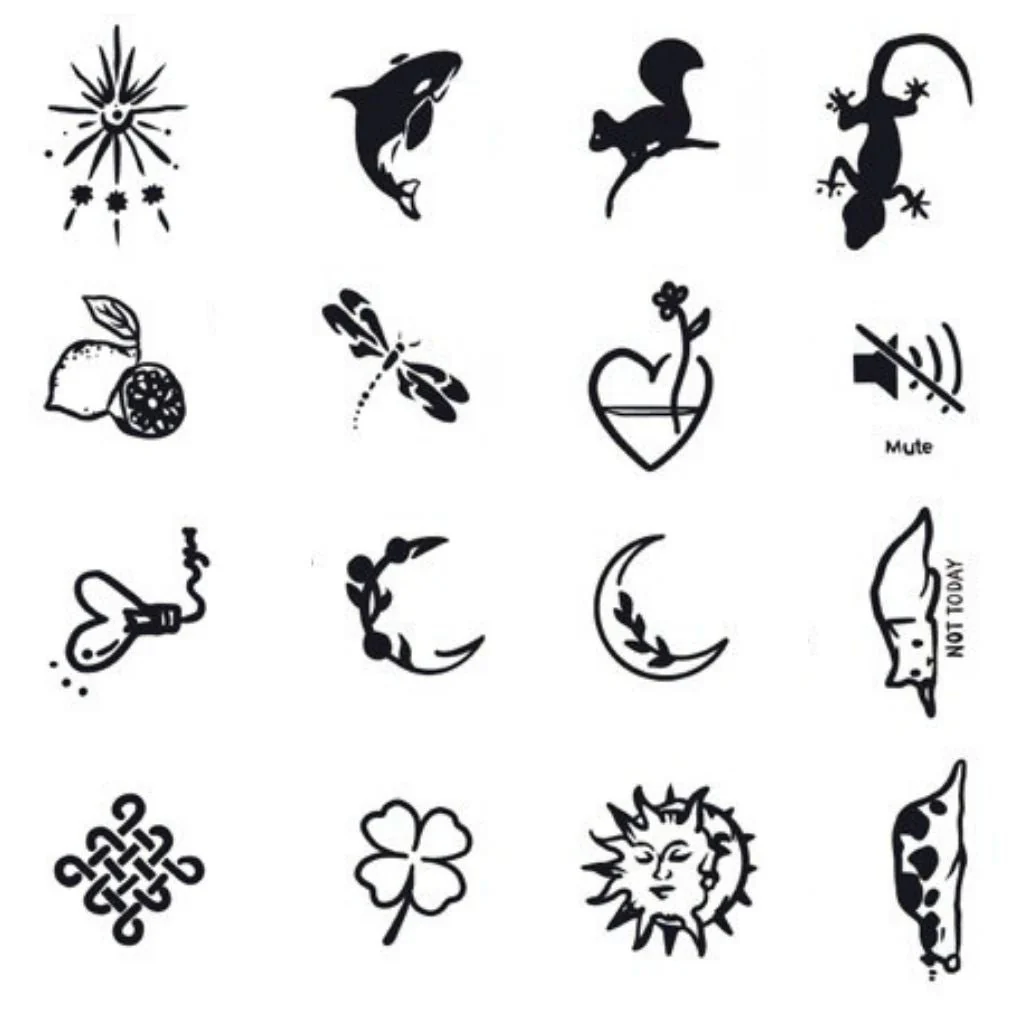 16 Mini Design Mix Tattoo Set