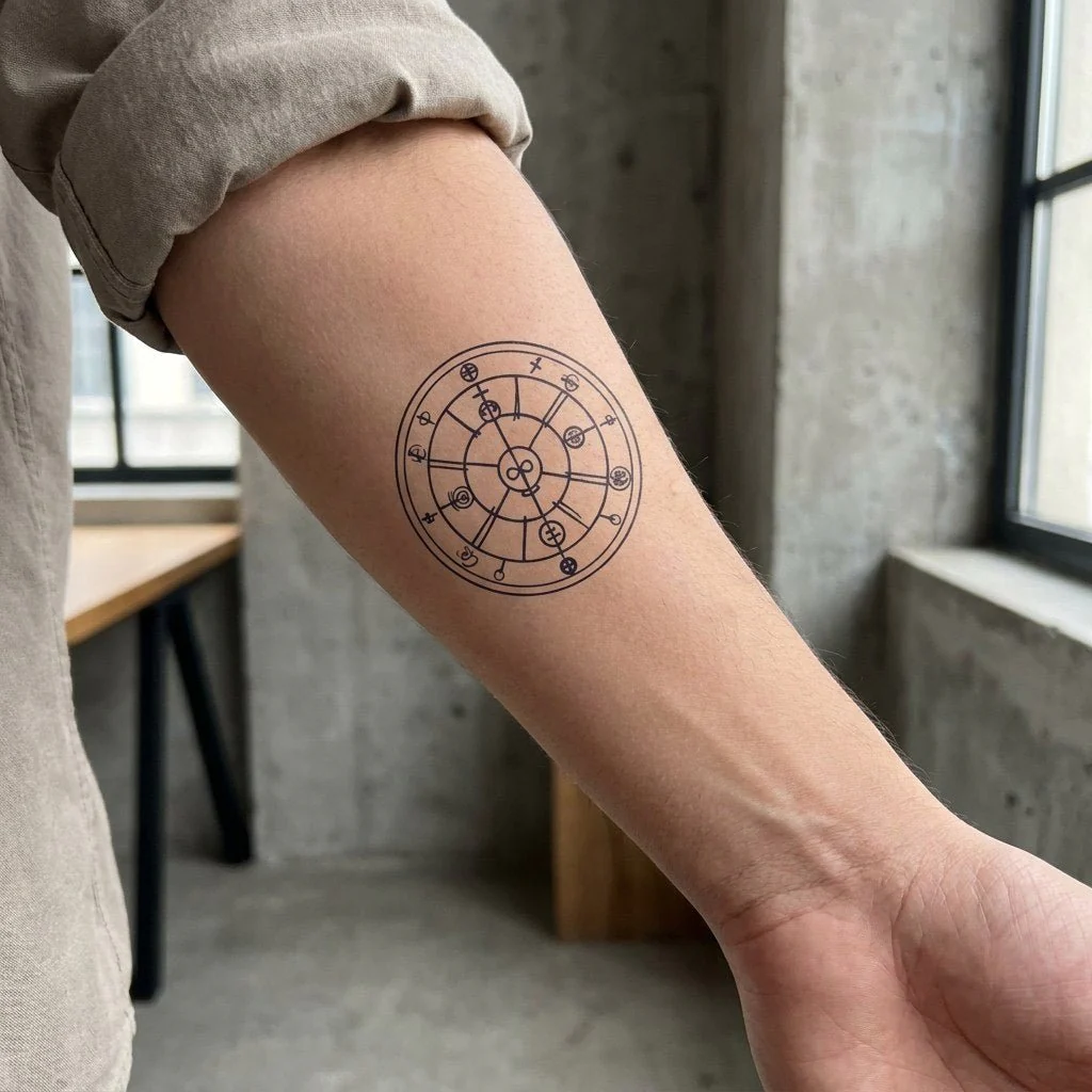 Alchemical Circle Tattoo