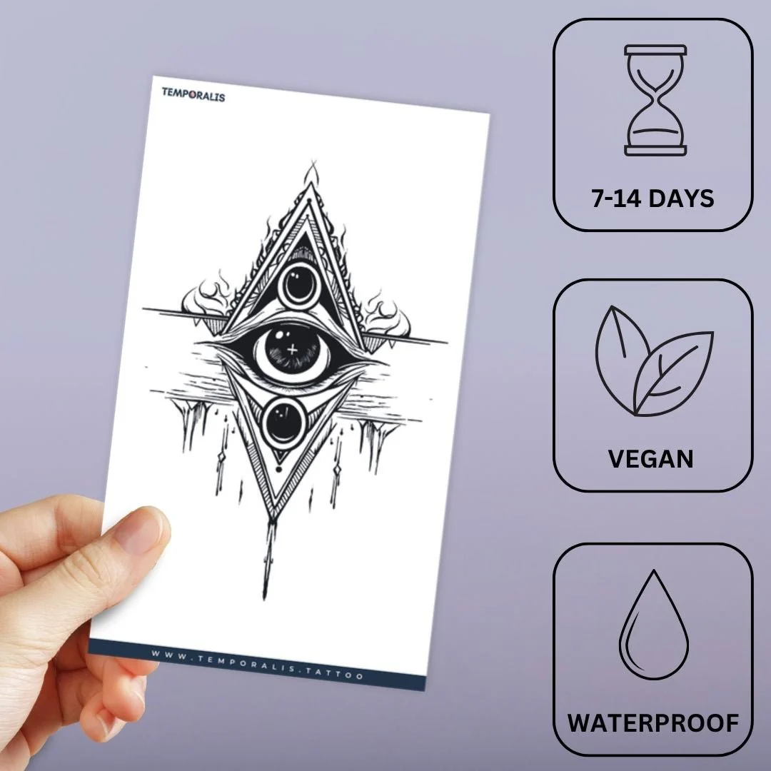 All-Seeing Eye Triangle Tattoo - Image 3