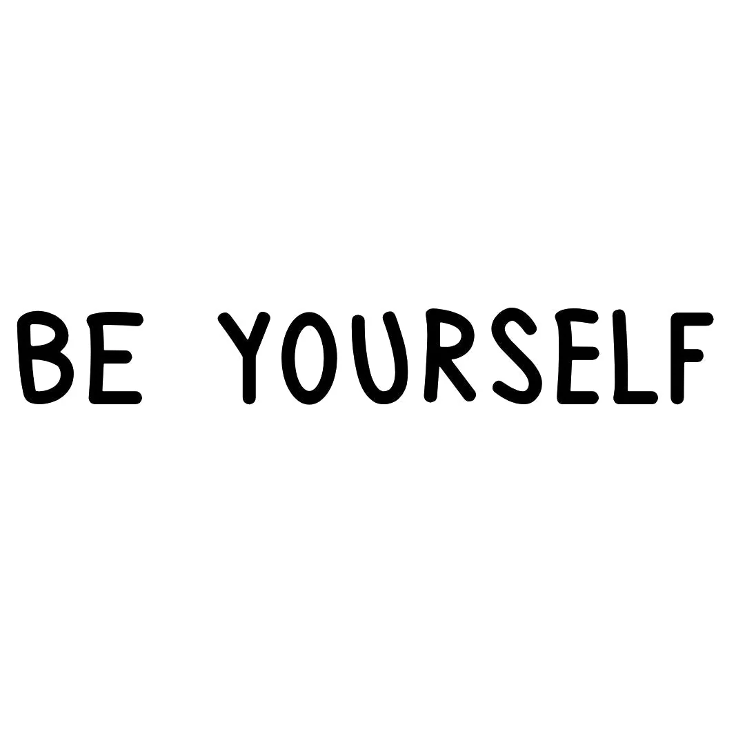 Be Yourself temporary tattoo in all caps - Image 2