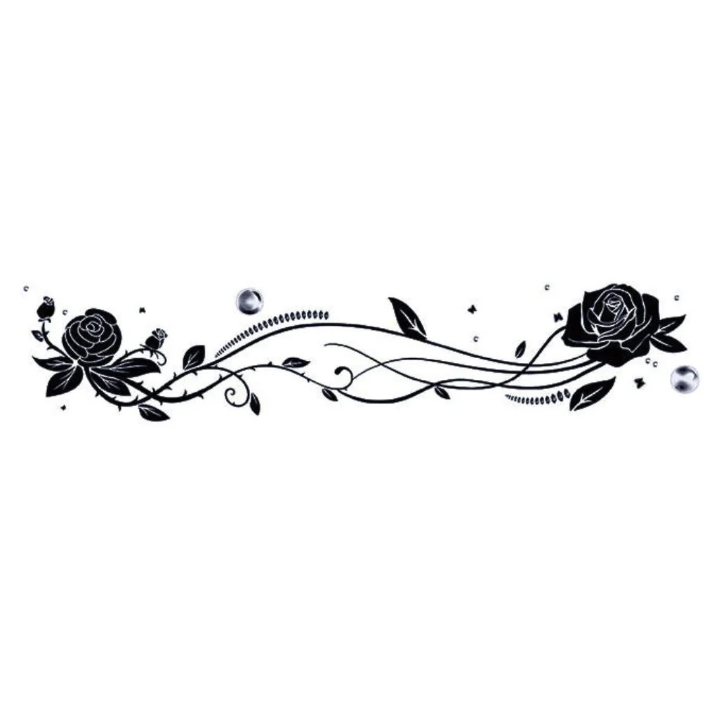 Black Rose Vine Tattoo - Image 2