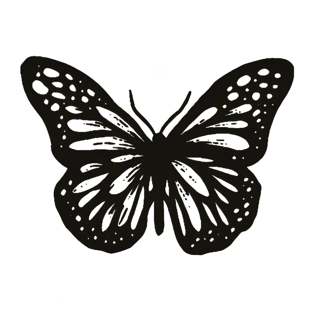 Blackwork Butterfly Tattoo - Image 2