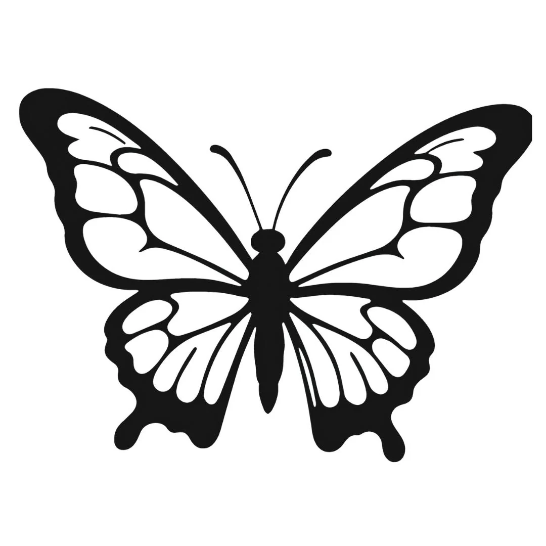 Blackwork Butterfly Tattoo - Image 2