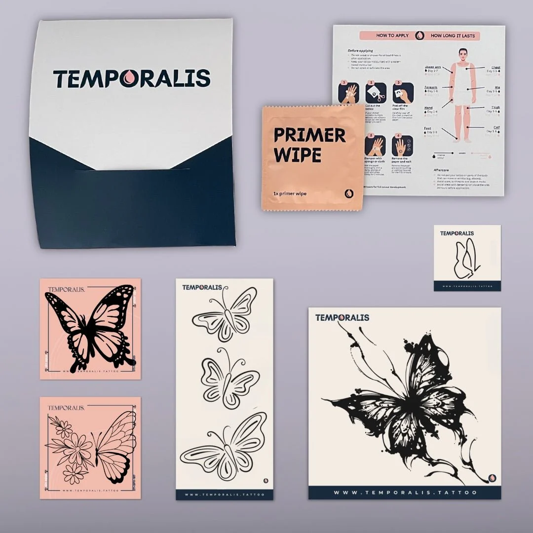Butterfly - Tattoo Kit (5 tattoos) - Image 2