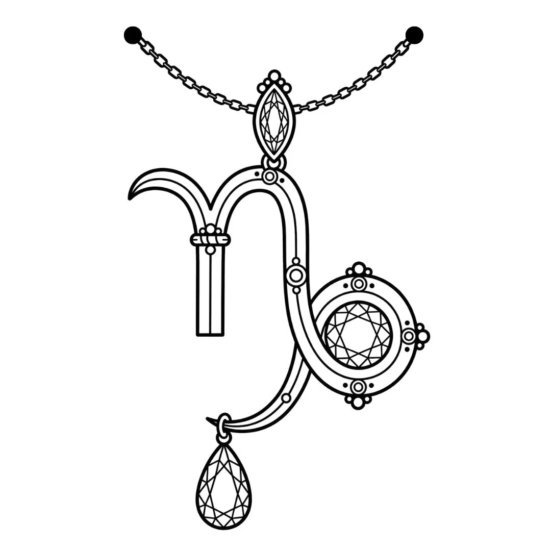 Capricorn Jewel Zodiac Tattoo