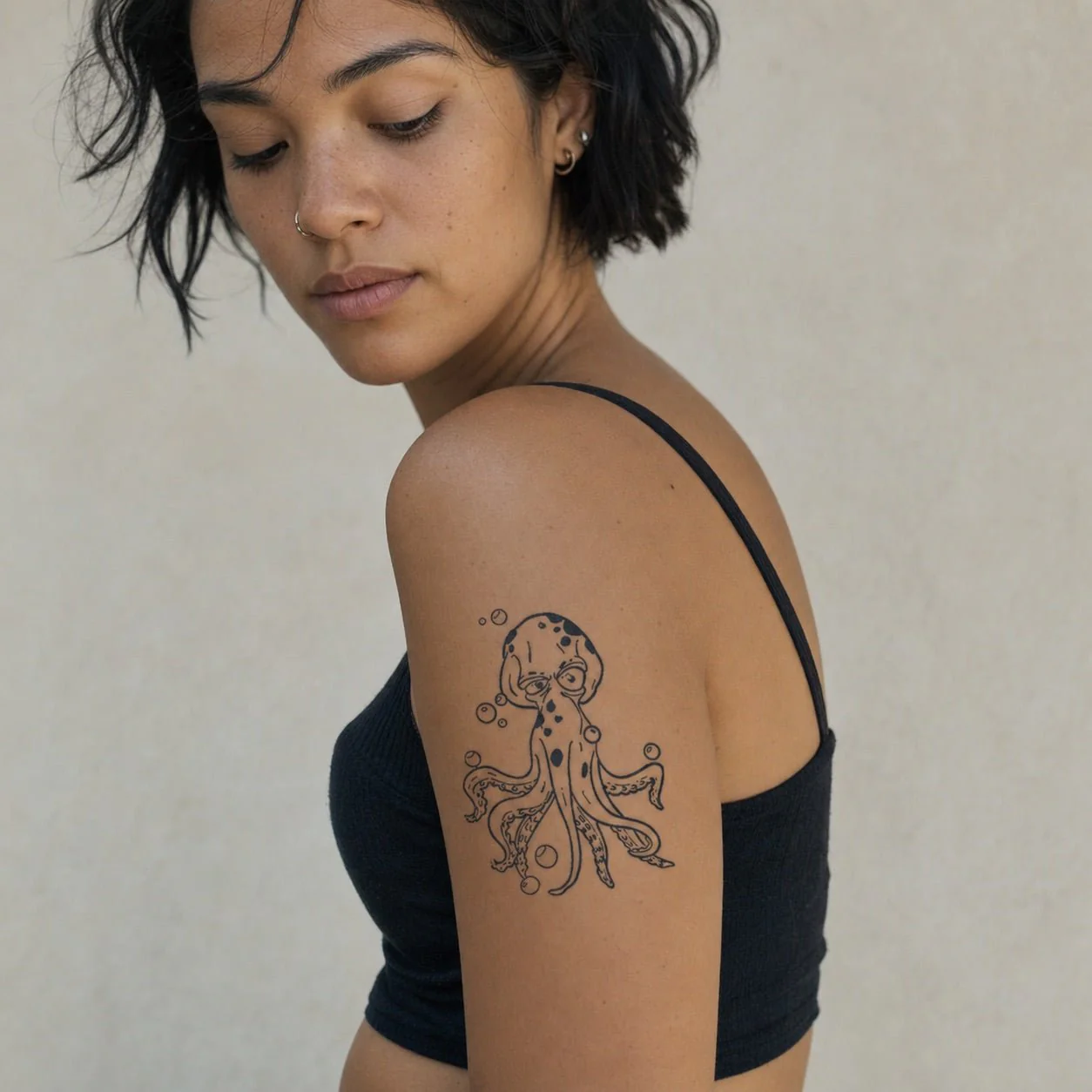 Cartoon Octopus Tattoo