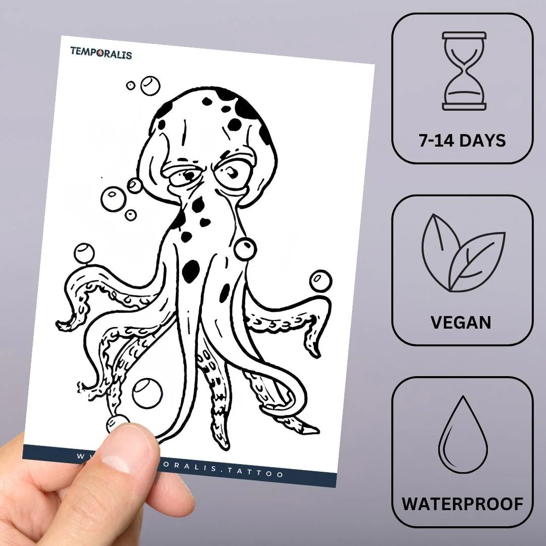 Cartoon Octopus Tattoo - Image 3