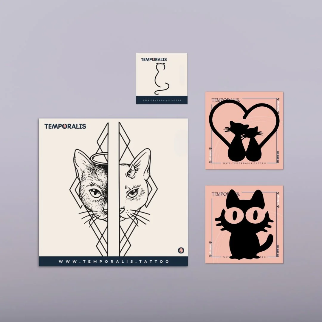 Cat - Tattoo Kit (4 tattoos)