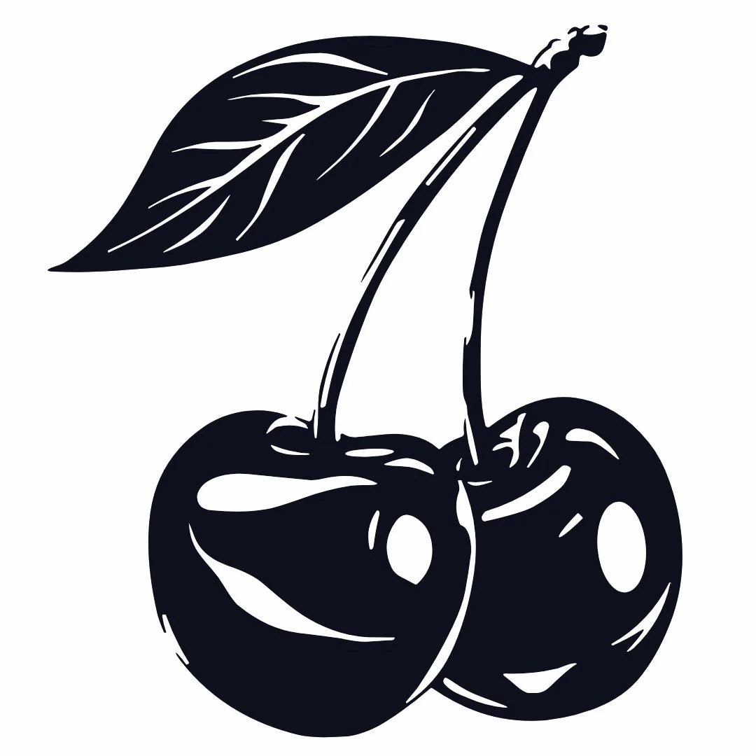 Twin Cherries Temporary Tattoo with Leaf - Image 2