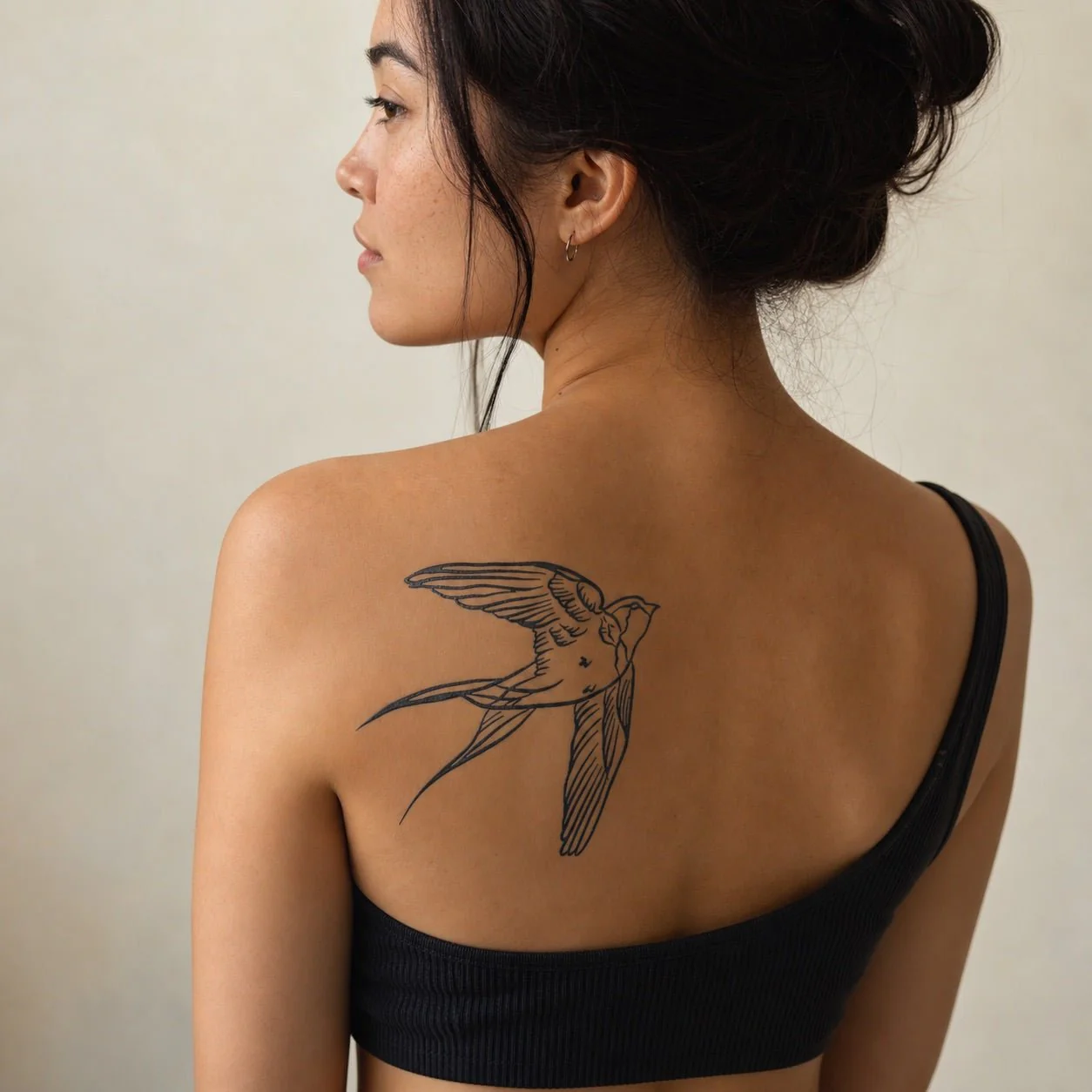 Classic Swallow Tattoo