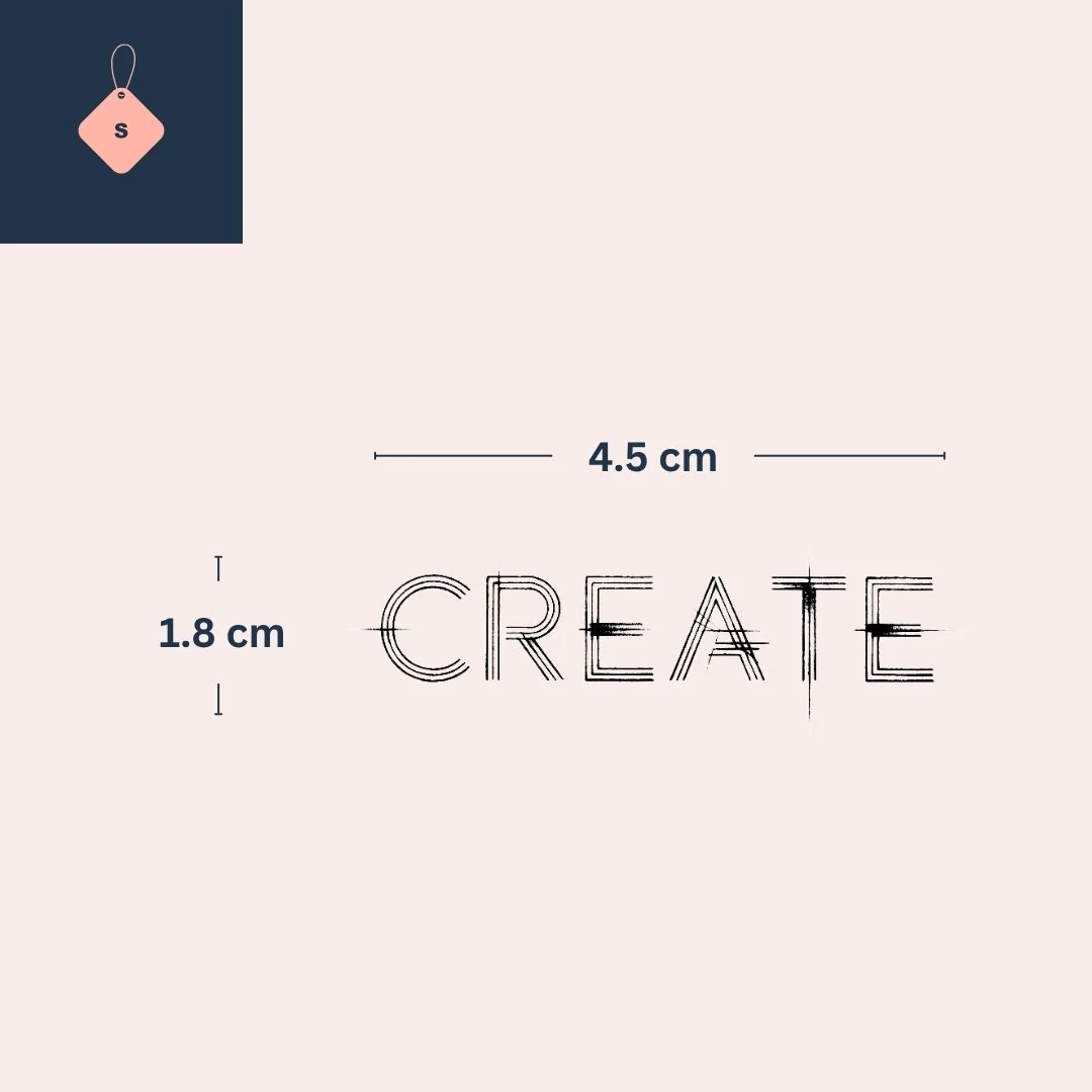 CREATE temporary tattoo in spaced capitals - Image 4