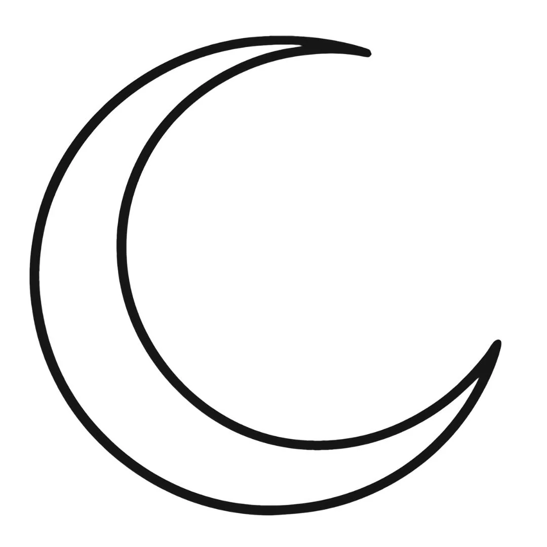 Crescent Moon Tattoo - Image 2
