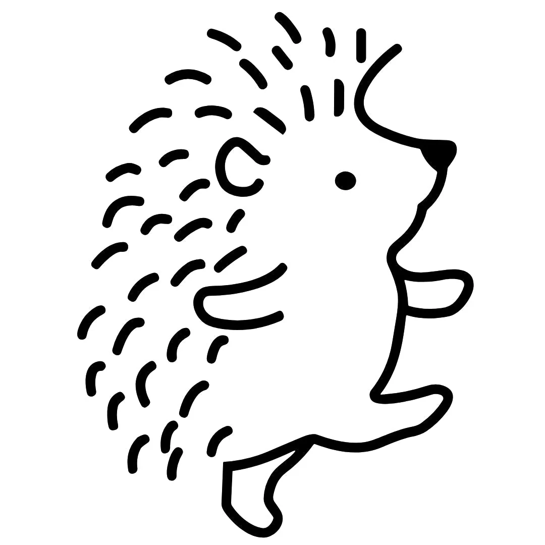 Walking hedgehog temporary tattoo - Image 2