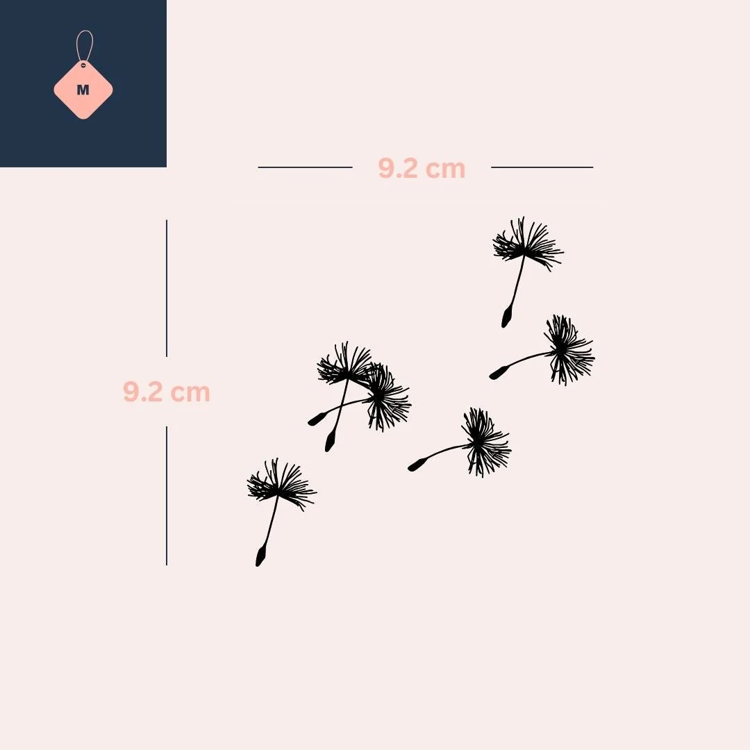 Blowing dandelion temporary tattoo - Image 4