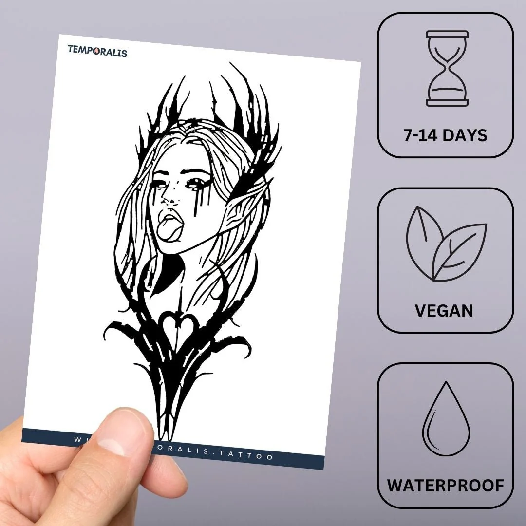 Dark Elf Girl Tattoo - Image 3
