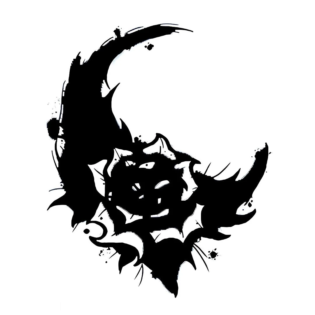 Dark Moon Rose Tattoo - Image 2