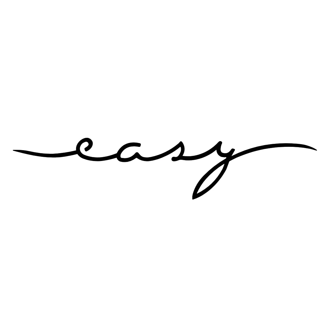 easy' cursive script temporary tattoo - Image 2