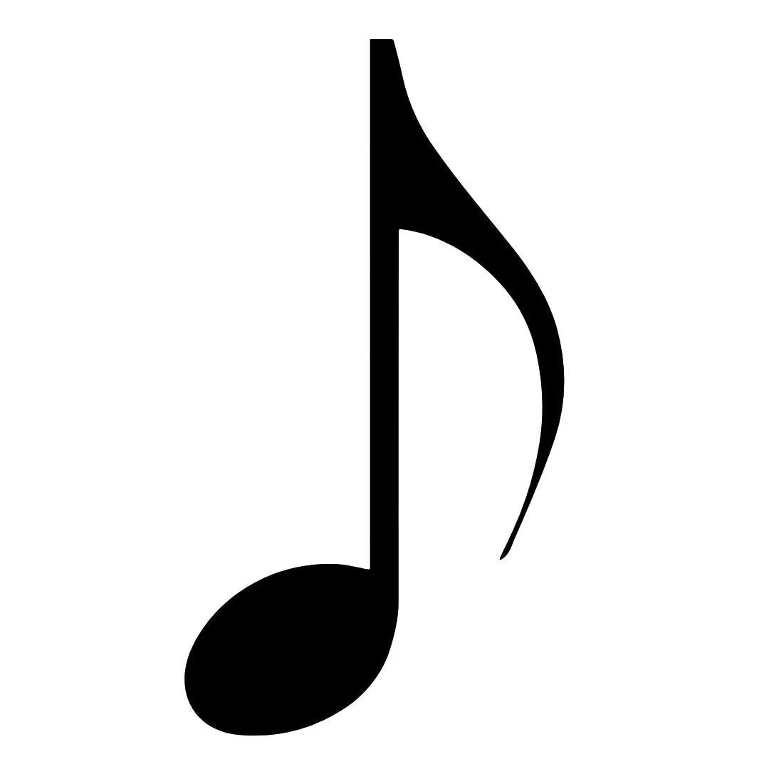 Eighth Note Temporary Tattoo - Image 2