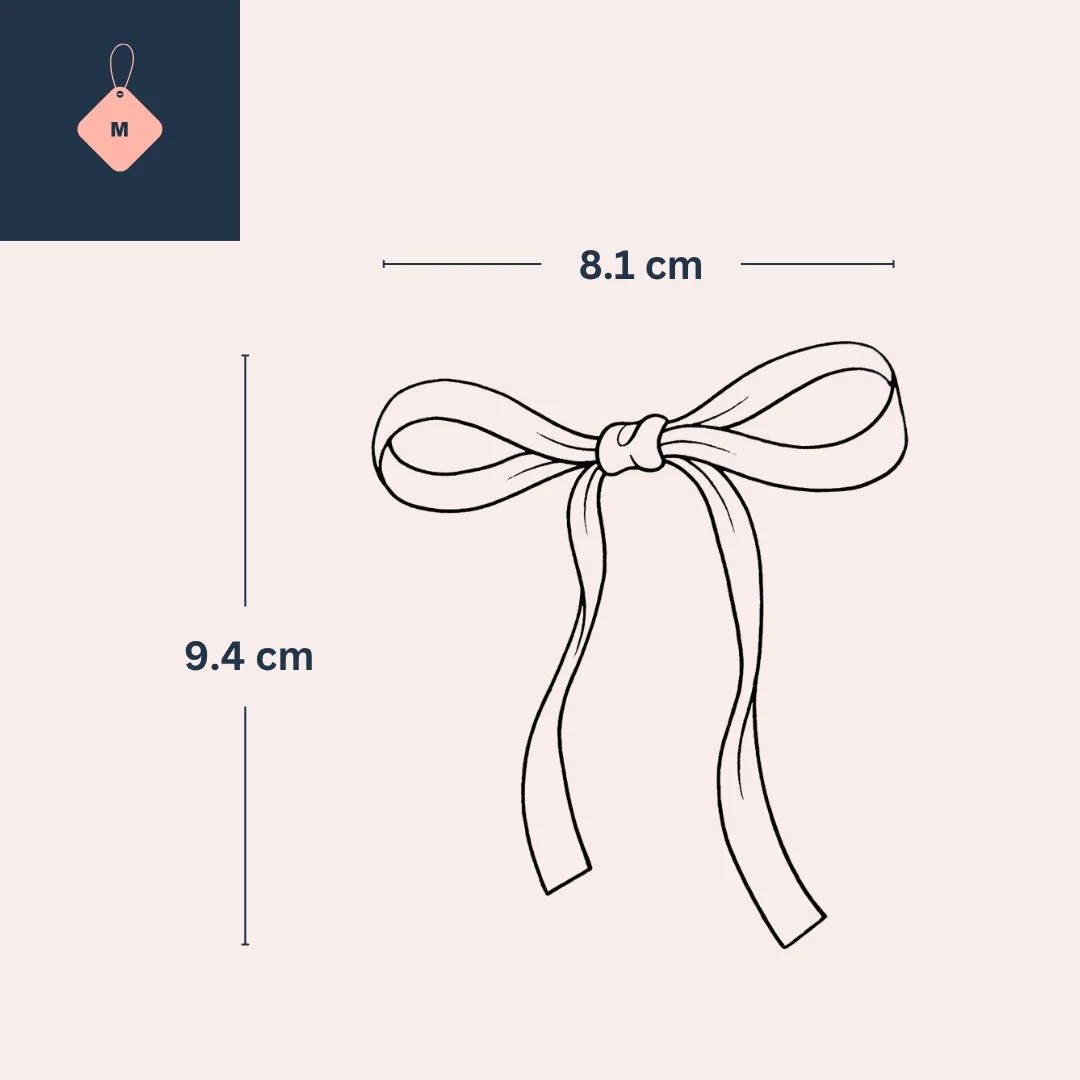 Bow temporary tattoo with long tails - Image 4