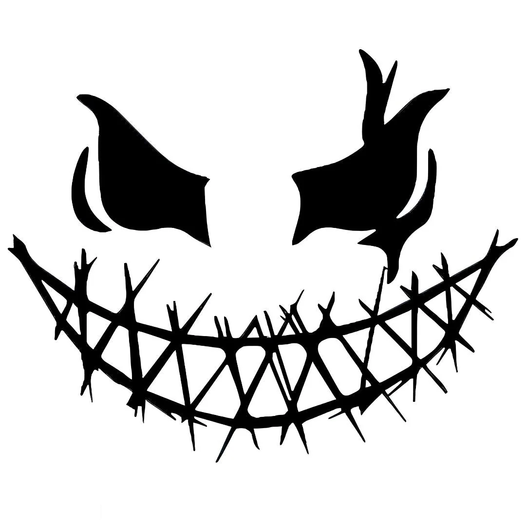 Evil Pumpkin Face Tattoo - Image 2