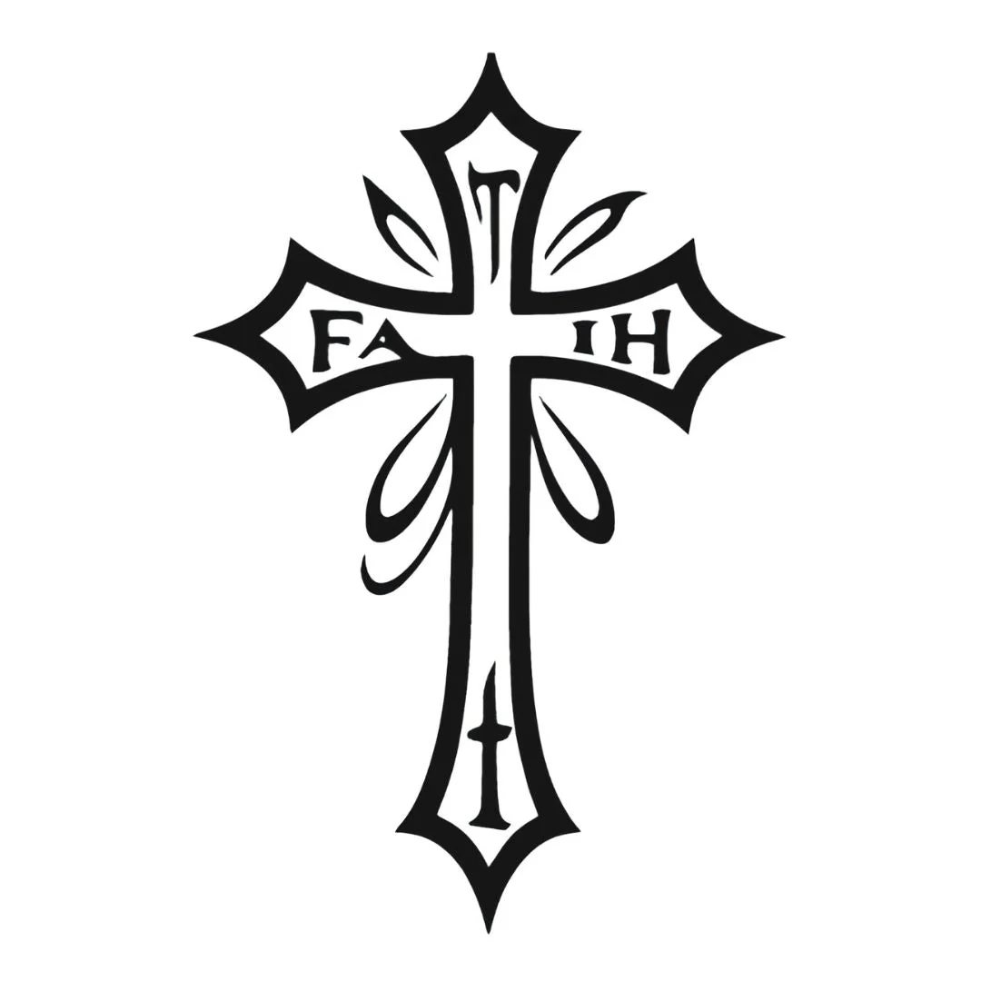 Faith Cross Tattoo - Image 2