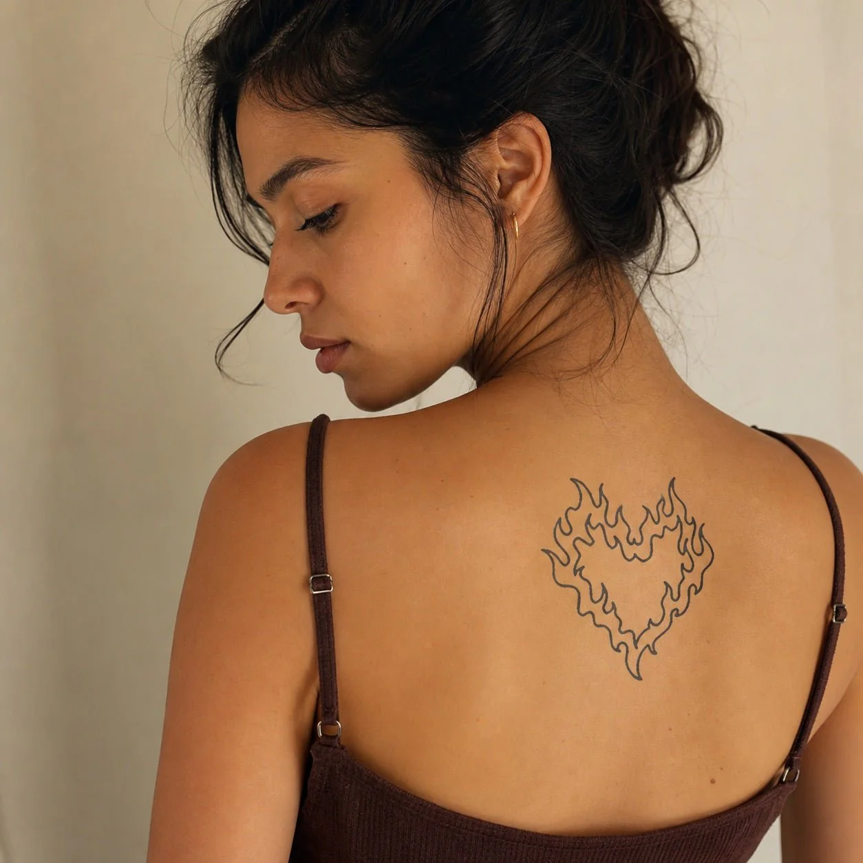 Flaming Heart Tattoo