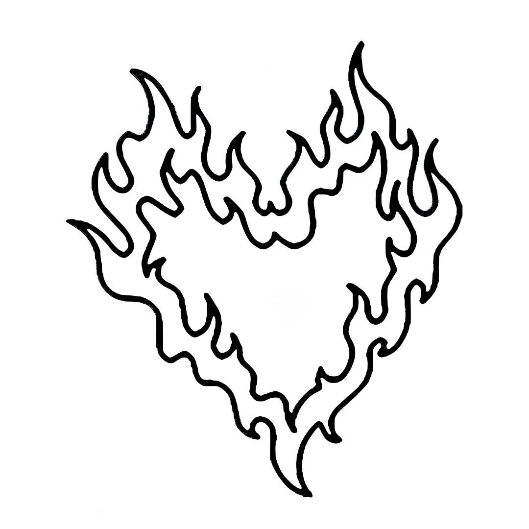 Flaming Heart Tattoo - Image 2