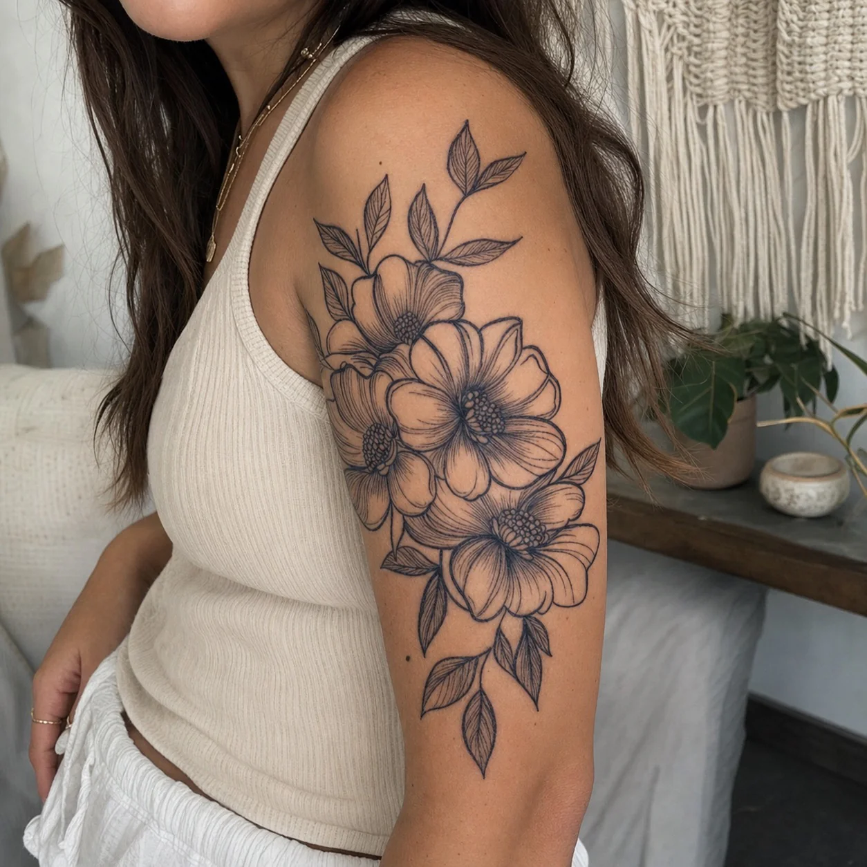 Floral Bouquet Tattoo