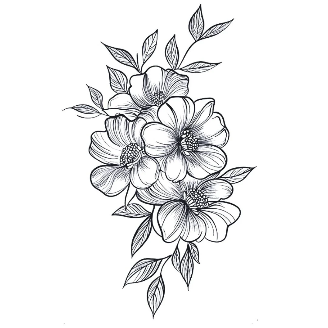 Floral Bouquet Tattoo - Image 2