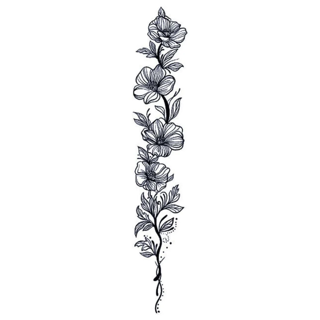 Floral Branch Tattoo - Image 2