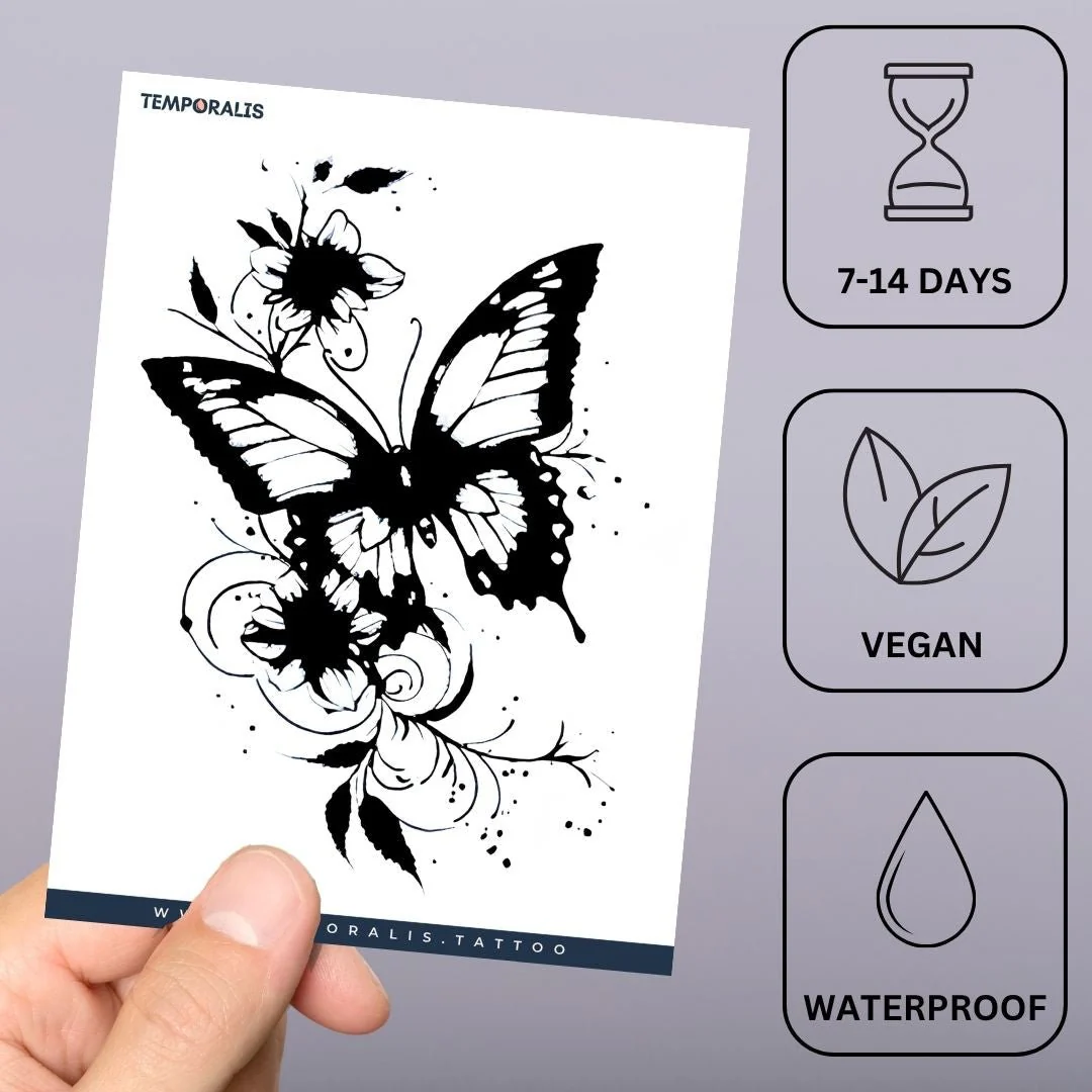 Floral Butterfly Tattoo - Image 3