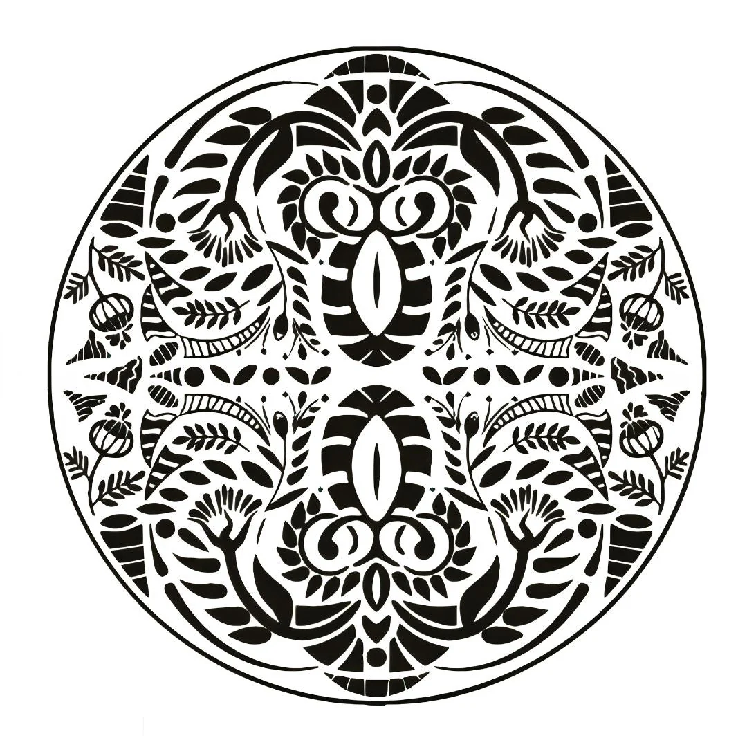 Floral Folk Mandala Tattoo - Image 2