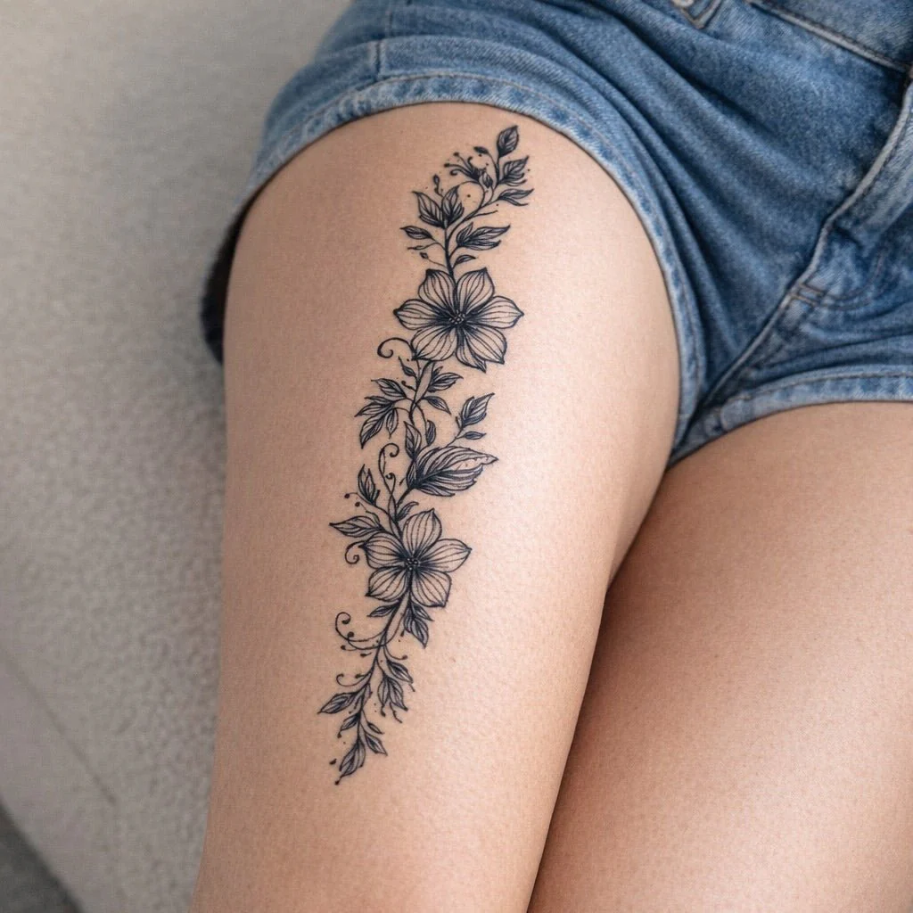 Floral Garland Tattoo