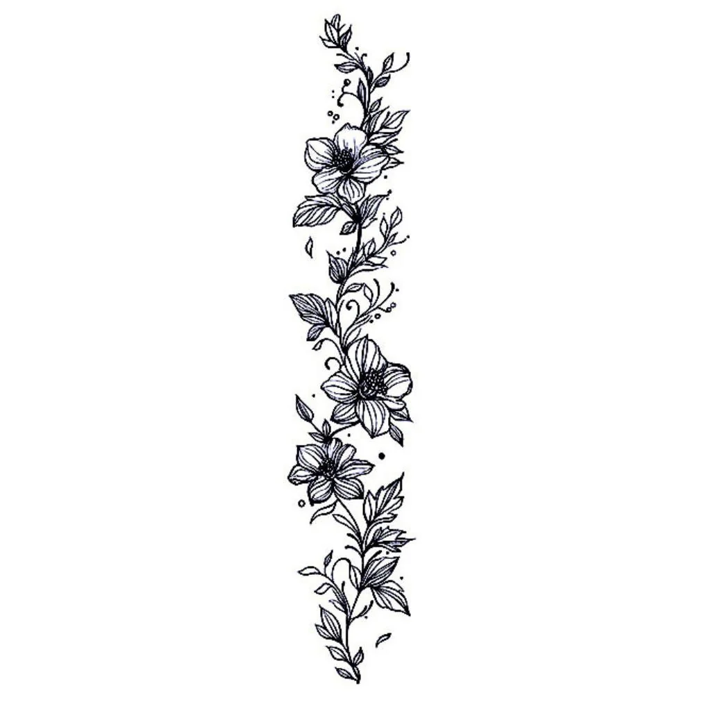 Floral Vine Garland Tattoo - Image 2