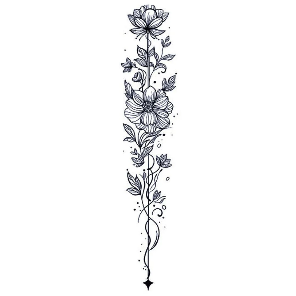 Floral Vine Garland Tattoo - Image 2