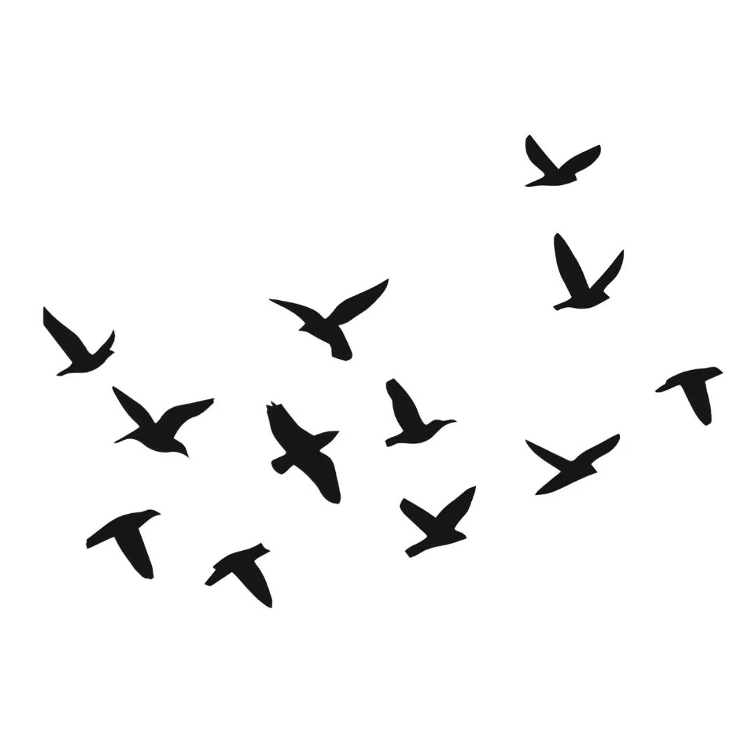 Flying Birds Flock Tattoo - Image 2