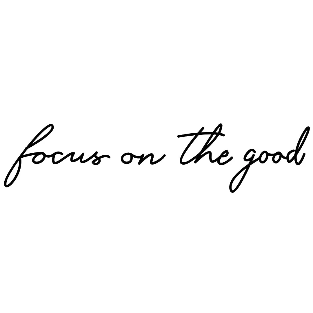 Focus on the good script temporary tattoo - Image 2