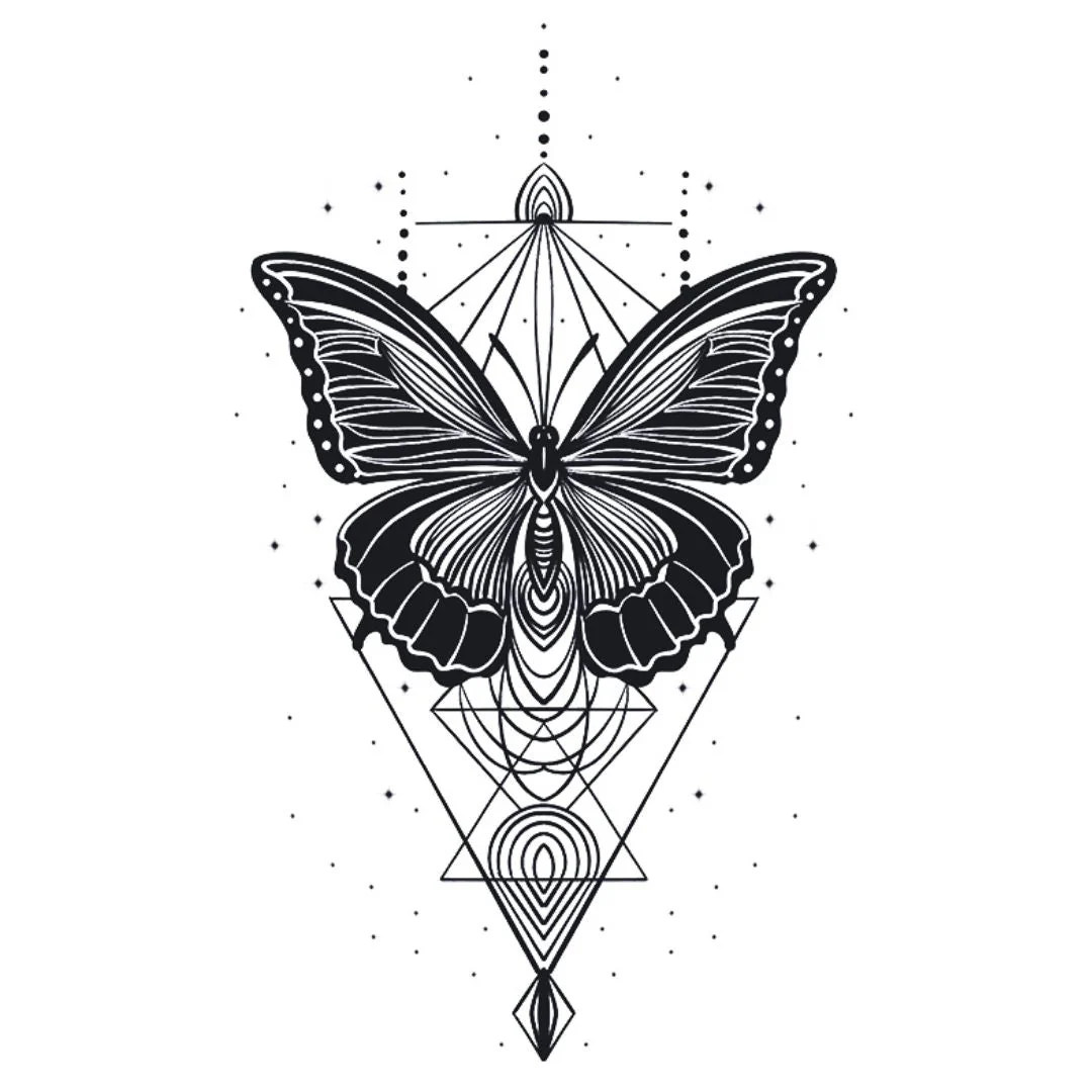Geometric Butterfly Tattoo - Image 2