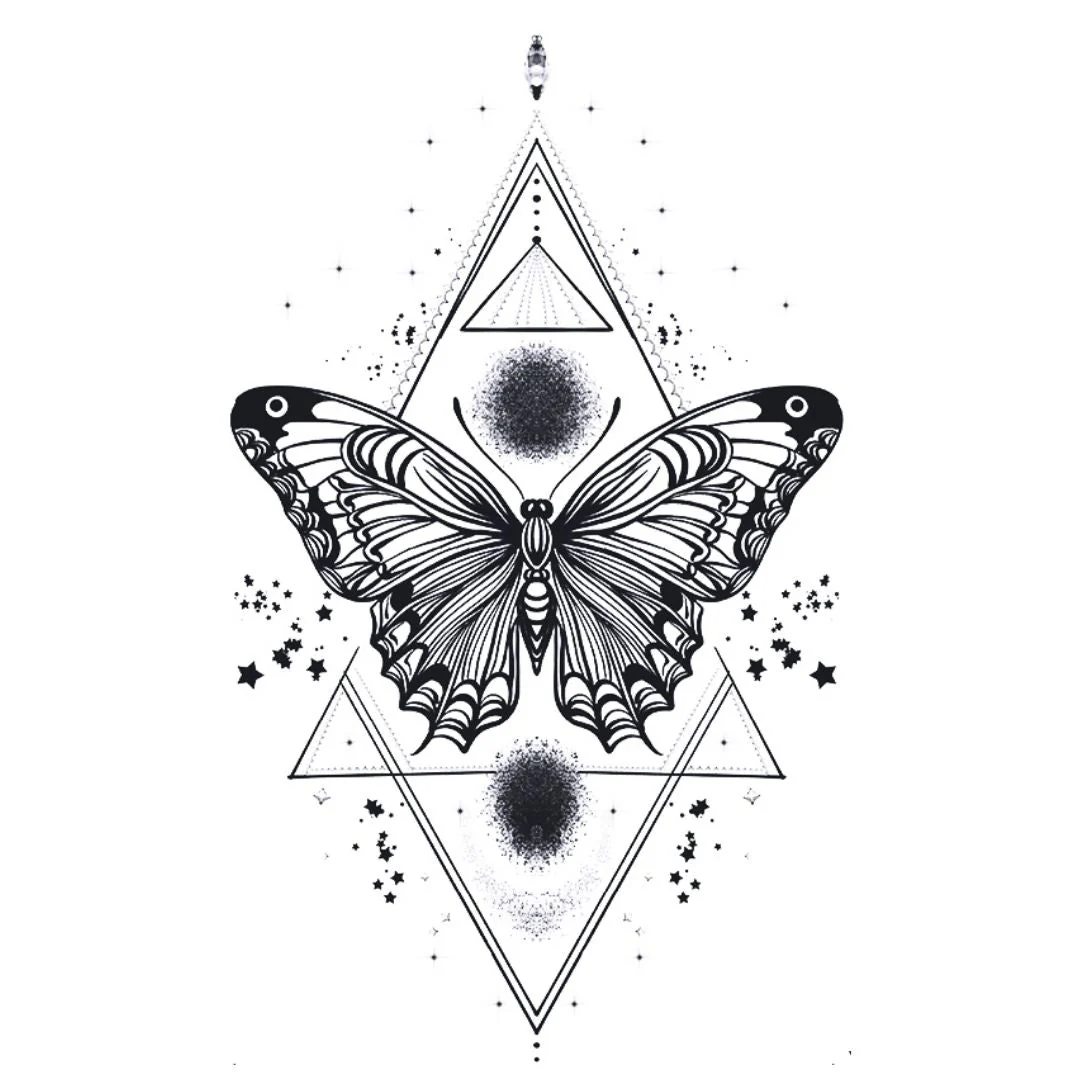 Geometric Butterfly Tattoo - Image 2