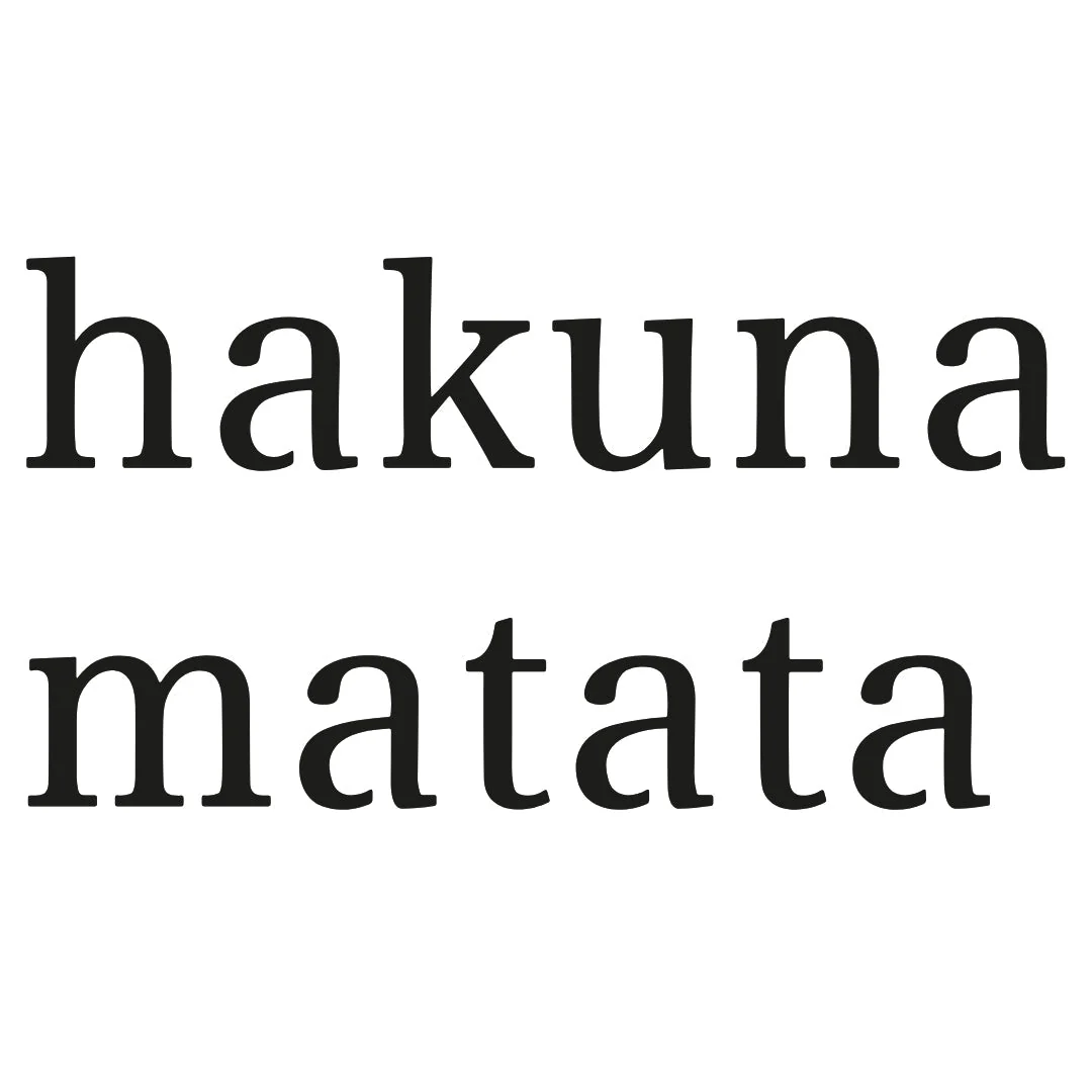 Hakuna Matata temporary tattoo in serif lettering - Image 2