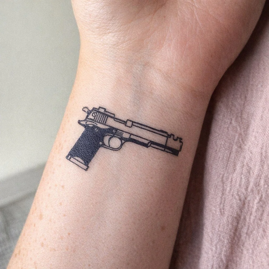 Handgun Pistol Tattoo