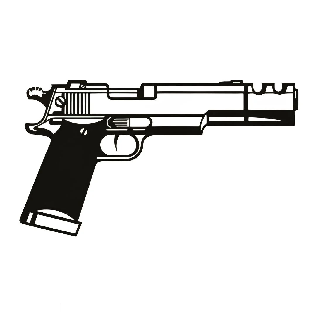 Handgun Pistol Tattoo - Image 2