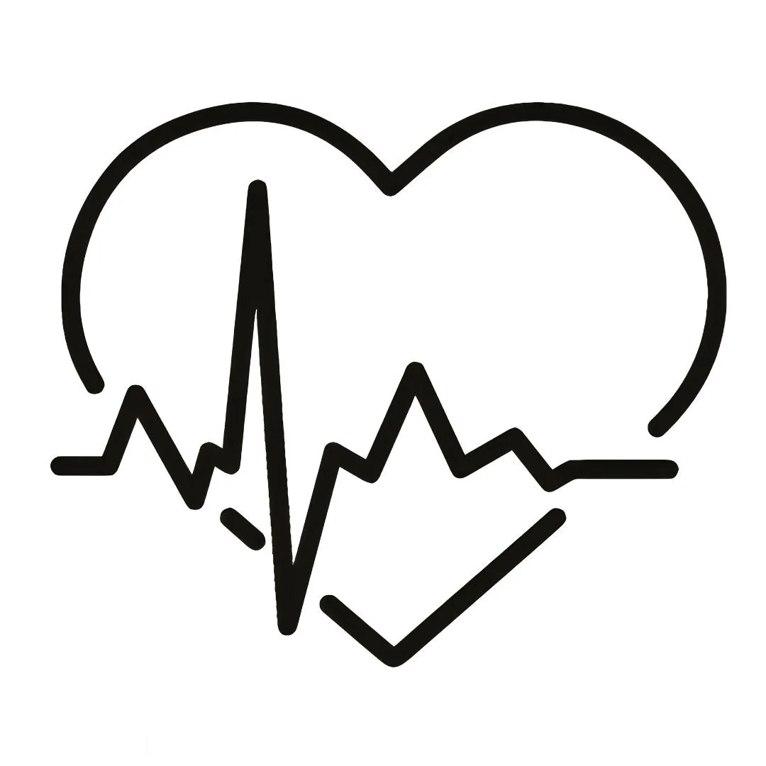 Heart Heartbeat Line Tattoo - Image 2