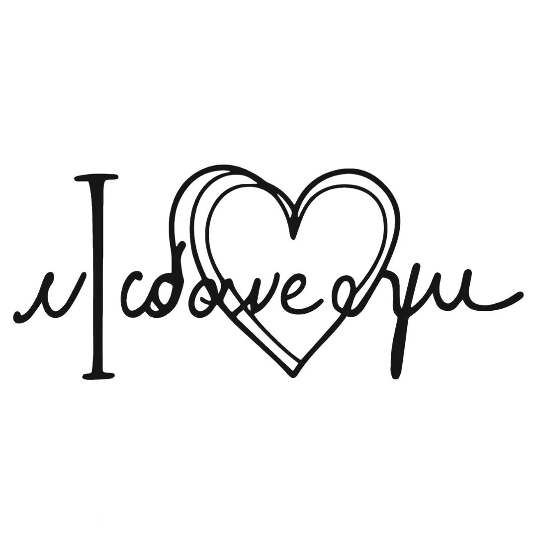 I Love You Heart Tattoo - Image 2