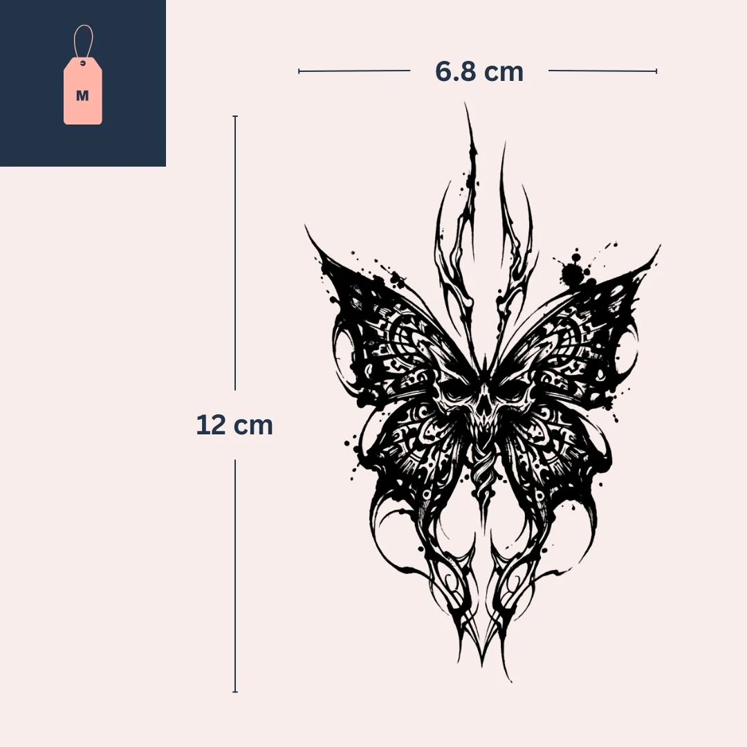 Butterfly & Skull tattoo - Image 4