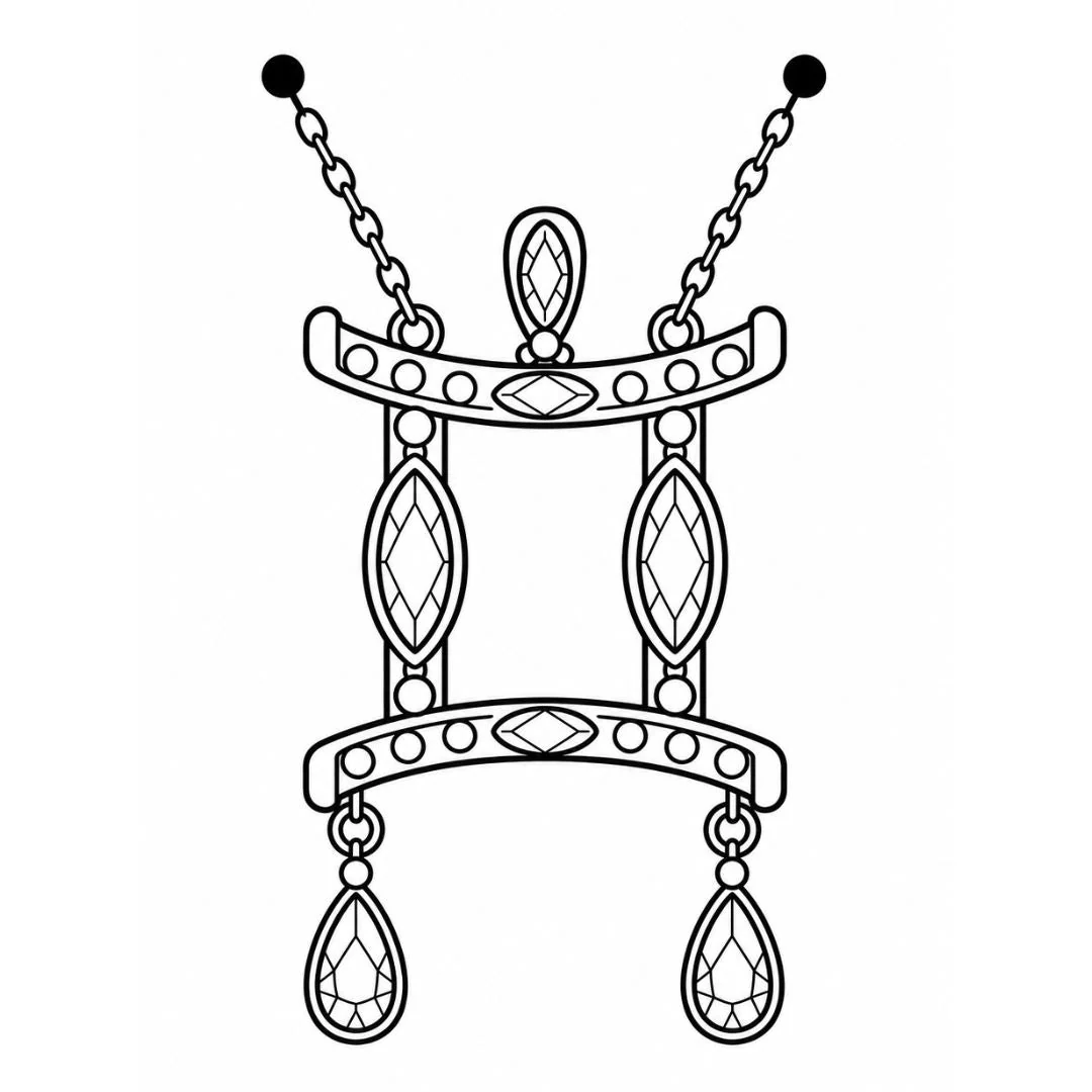 Gemini Jewel Zodiac Tattoo