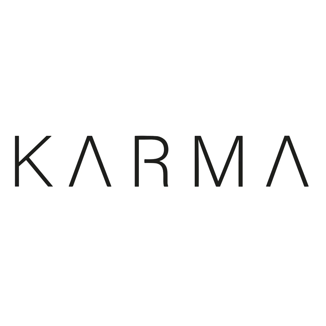 KARMA temporary tattoo in geometric lettering - Image 2