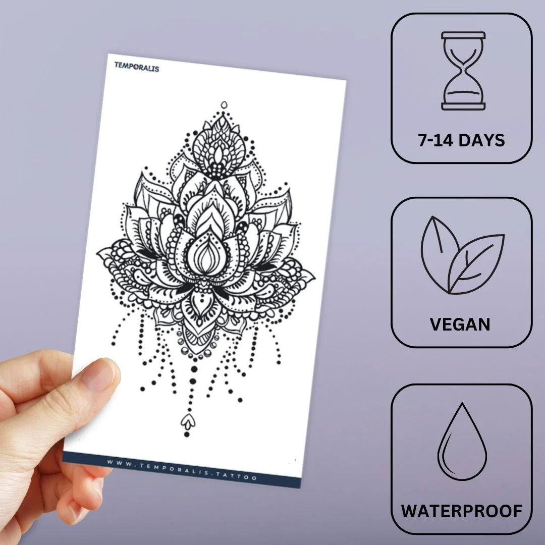 Lotus Mandala Chandelier Tattoo - Image 3