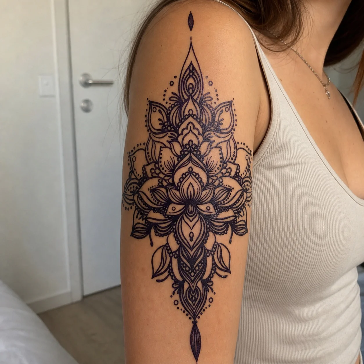 Lotus Mandala Chandelier Tattoo