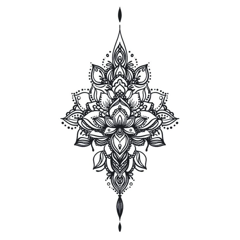 Lotus Mandala Chandelier Tattoo - Image 2